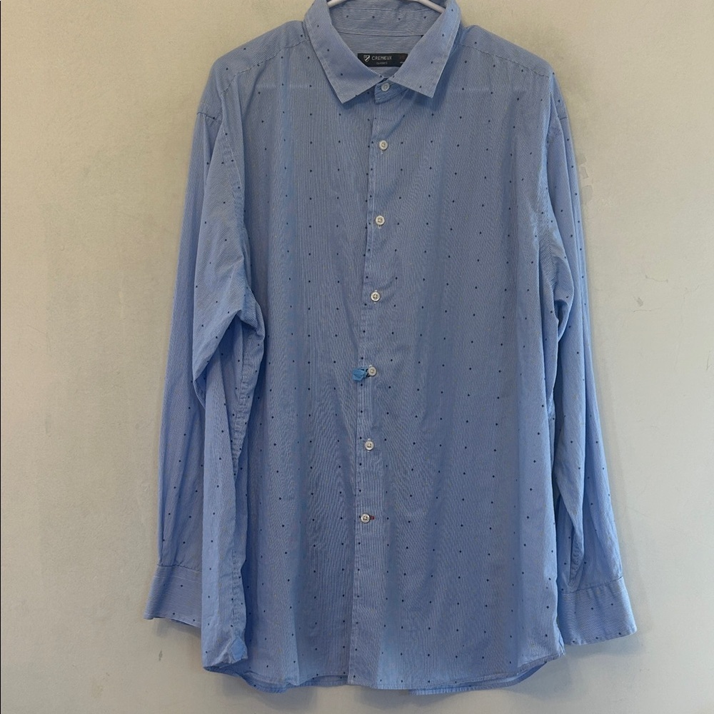Cremieux Light Blue Men's long sleeve Button-Up Shirt Size XXL EUC